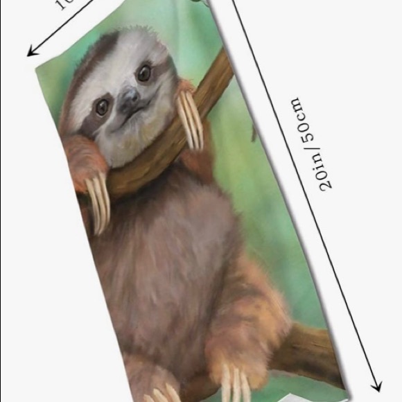 The Cutest Sloth FACE & NECK Covering NEW Adult Colorful - Picture 5 of 8
